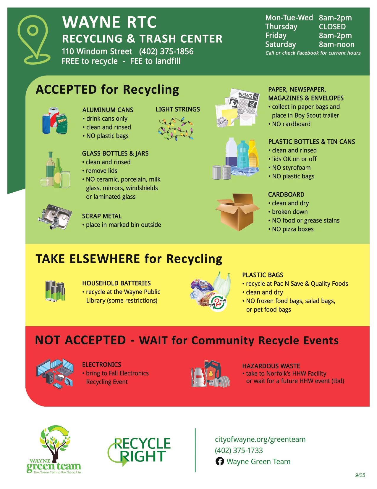 Wayne RTC Flyer Sep 2025